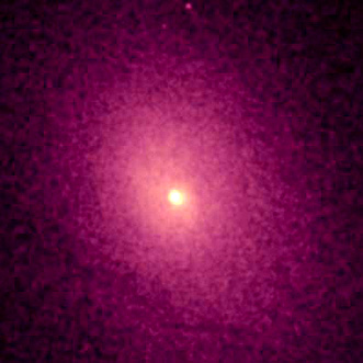 Chandra X-ray image of Abell 2029, showing hot glowing gas held in place by cold dark matter.